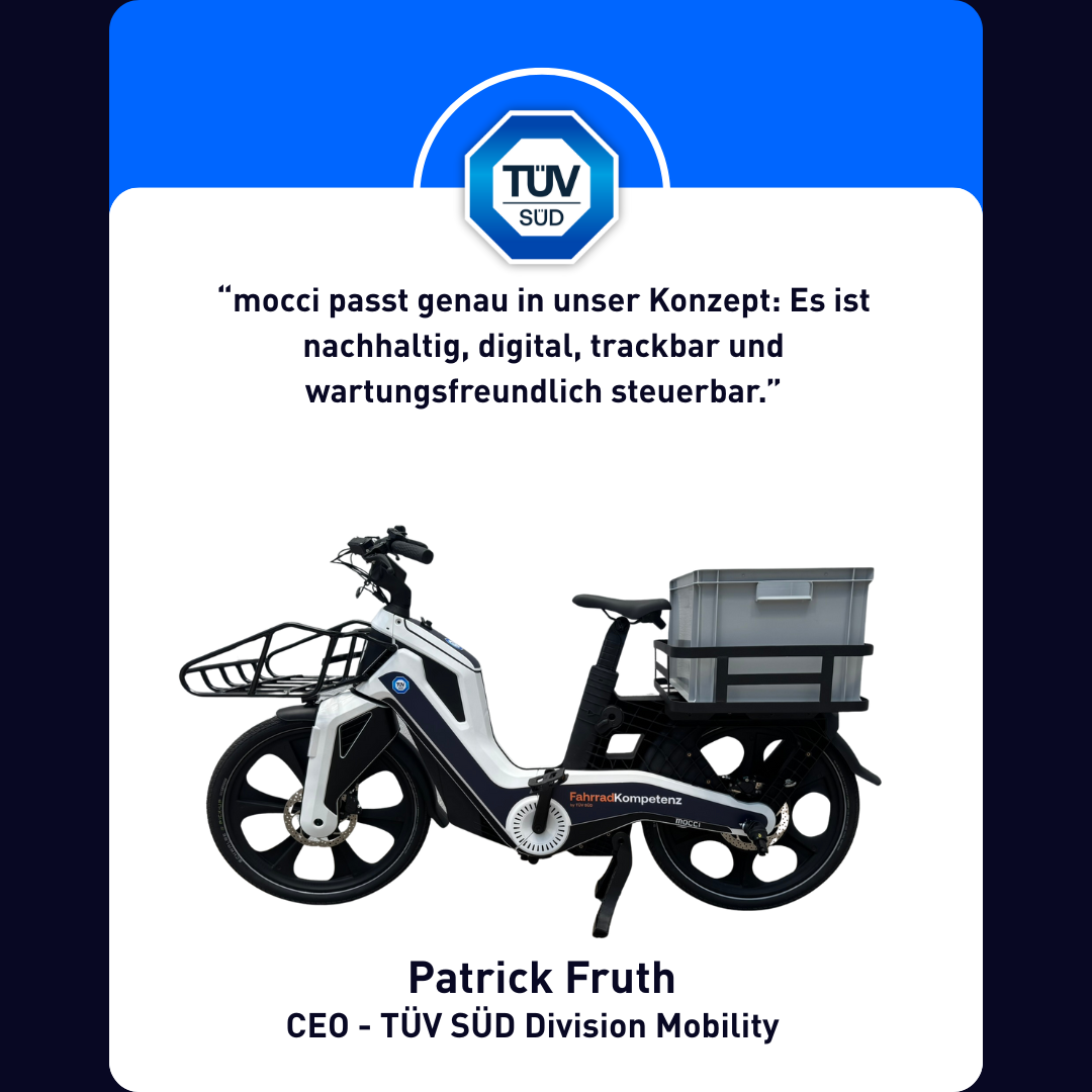 Portrait von Patrick Fruth. Zufriedener Ansprechpartner bei TÜV Süd.