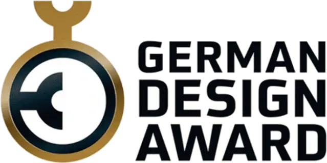 German Design Award Logo – Designpreis, Referenz der mocci Smart Pedal Vehicles